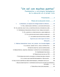 Un sol con muchas puntas - Repositorio Institucional SED