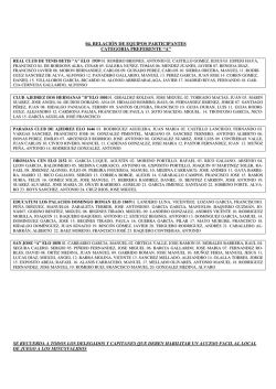 SE RECUERDA A TODOS LOS DELEGADOS Y CAPITANES QUE