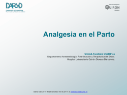 Analgesia en el parto