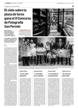 El cielo sobre la plaza de toros gana el II Concurso de Fotografía