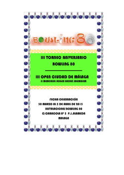 iii torneo aniversario bowling 80