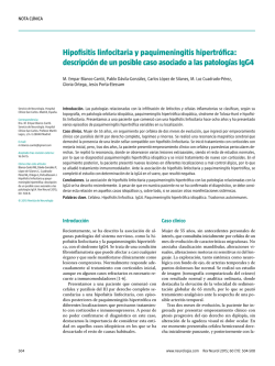 Hipofisitis linfocitaria y paquimeningitis hipertrófica: descripción de