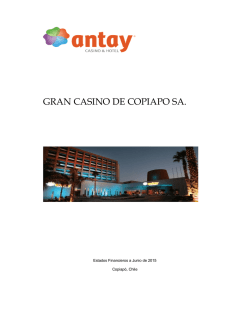 GRAN CASINO DE COPIAPO SA. - ANTAY