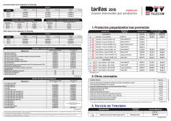 Tarifas Agosto 2015 residencial