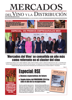 Especial: VIII edici&oacute;n los Premios Empresariales Mercados del Vino
