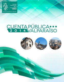 Cuenta Pública 2014 - Ilustre Municipalidad de Valparaíso