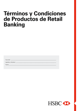 Términos y Condiciones de Productos de Retail Banking