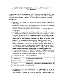 Requisitos e instrucciones para solicitar la ciudadanía italiana por