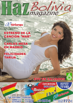 estreno de la canción ”mar” carlos mesa en madrid - bolivia-es