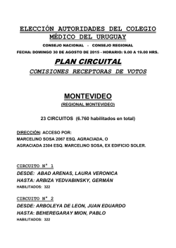 CIRCUITO N° 1 - Corte Electoral
