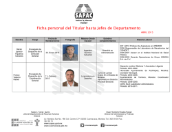 Ficha personal del Titular hasta Jefes de Departamento