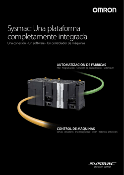 Sysmac: Una plataforma completamente integrada