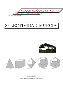 Problemas resueltos de Selectividad en Murcia