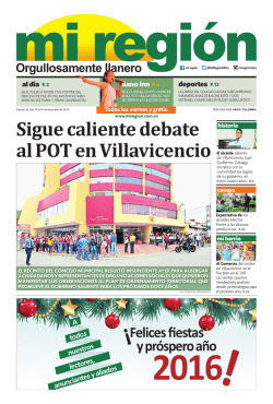 Sigue caliente debate al POT en Villavicencio