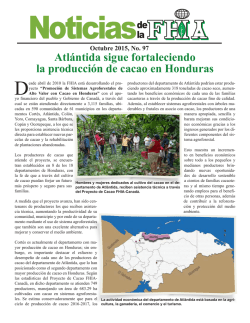 Atlántida sigue fortaleciendo la producción de cacao en Honduras