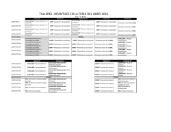 Talleres infantiles - Instituto de Innovación y Transferencia de