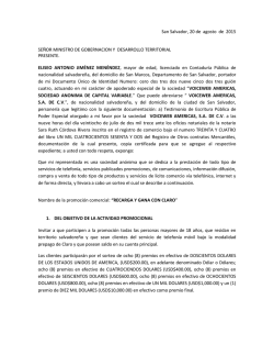Bases de la Promocion Recarga y Gana