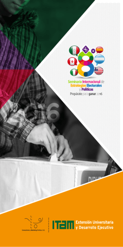 SeminarioInternacionalde EstrategiasElectorales y Políticas