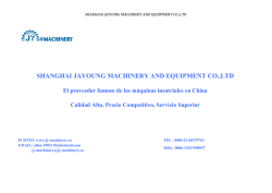 SHANGHAI JAYOUNG MACHINERY AND EQUIPMENT CO.,LTD
