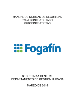 manual de normas de seguridad para contratistas y