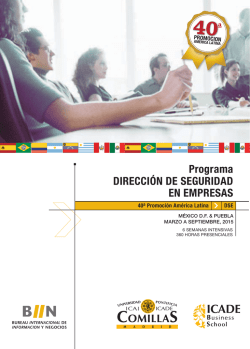 Programa DIRECCIÓN DE SEGURIDAD EN EMPRESAS