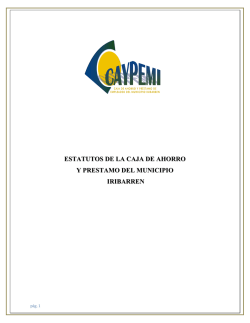 estatutos de la caja de ahorro y prestamo del municipio