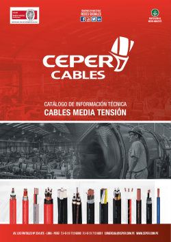 CAT&Aacute;LOGO DE INFORMACI&Oacute;N T&Eacute;CNICA CABLES MEDIA TENSI&Oacute;N