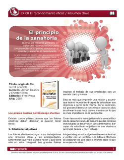 El principio de la zanahoria