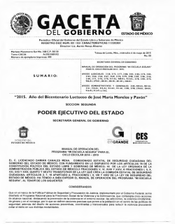 "Mi Escuela Segura", para el ciclo escolar 2014
