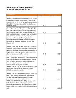 Bienes inmuebles - San Felipe Retalhuleu