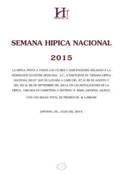 SEMANA HIPICA NACIONAL 2015