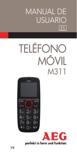 TELÉFONO MÓVIL - AEG Telephones