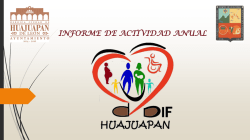 informe anual dif - Ayuntamiento de Huajuapan de León