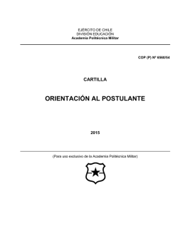 Manual Orientación al postulante