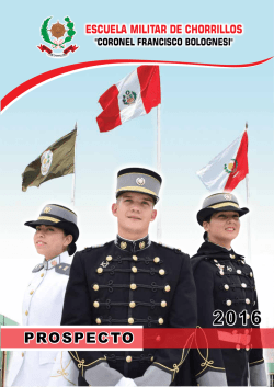 PROSPECTO - Escuela Militar de Chorrillos