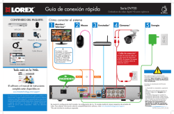 Guía de conexión rápida de Lorex serie LHV2000