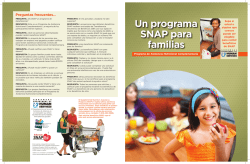 Arkansas SNAP Brochure (Spanish)