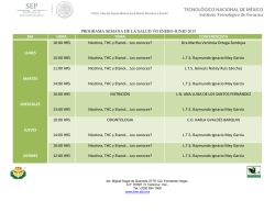 PROGRAMA SEMANA DE LA SALUD VII ENERO