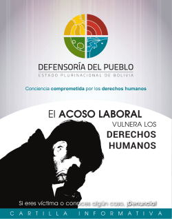 El ACOSO LABORAL - Defensoria del Pueblo