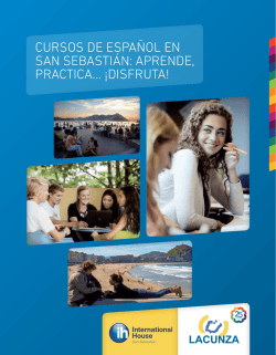 cursos de español en san sebastián: aprende, practica