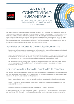 CARTA DE CONECTIVIDAD HUMANITARIA