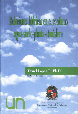 Relaciones hídricas en el continuo agua-suelo-planta
