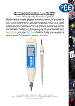 pH-metro para suelo resistente al agua PCE