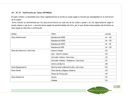 409 Art. IV.10 Clasificación por Zonas (OPAMSS) El suelo Urbano y