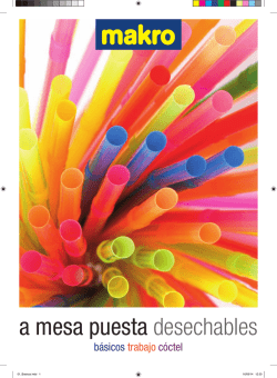 a mesa puesta desechables