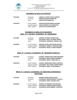 miembros de mesa - Universidad Nacional de Tumbes