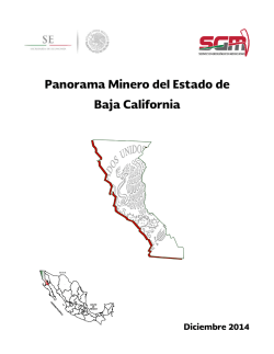 Baja California - Servicio Geol&oacute;gico Mexicano