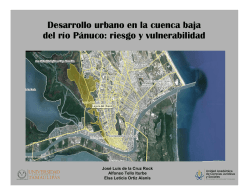Desarrollo urbano en la cuenca baja del río Pánuco