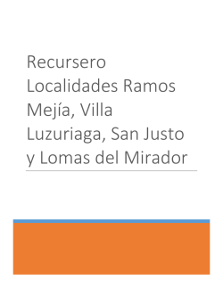 Recursero San Justo, Ramos Mejía, Villa Luzuriaga y