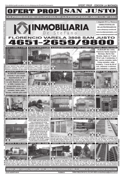 FLORENCIO VARELA 3808 SAN JUSTO